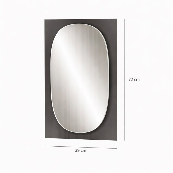Hanah Home Espejo Transparenza 39 x 72 - Fume